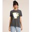 T-Shirt-Feminina-Mindset-Zip-A-Bela-e-a-Fera-Manga-Curta-Decote-Redondo-Chumbo-9946731-Chumbo_1