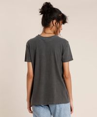 T-Shirt-Feminina-Mindset-Zip-A-Bela-e-a-Fera-Manga-Curta-Decote-Redondo-Chumbo-9946731-Chumbo_2