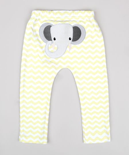 Calca-Infantil-Elefante-Estampada-Chevron-Amarela-9679739-Amarelo_1