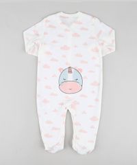 Macacao-Infantil-com-Patch-de-Hipopotamo-Estampado-de-Nuvens-Manga-Longa-Off-White-9679744-Off_White_2