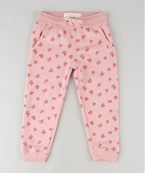 Calca-Infantil-Basica-Estampada-de-Coracoes-em-Moletom-Felpado-com-Bolsos-Rosa-9794860-Rosa_1