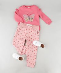 Calca-Infantil-Basica-Estampada-de-Coracoes-em-Moletom-Felpado-com-Bolsos-Rosa-9794860-Rosa_3