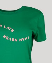 T-Shirt-Feminina-Mindset--Better-Late-Than-Never--Manga-Curta-Decote-Redondo-Verde-9947256-Verde_3