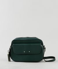 Bolsa-Feminina-Transversal-Pequena-com-Bolso-e-Tassel-Verde-Escuro-9845697-Verde_Escuro_1