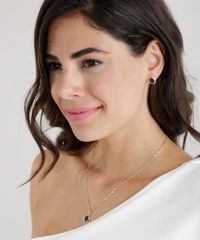 Kit-de-Colar-com-Pingente---Brinco-com-Strass-Dourado-8673764-Dourado_2
