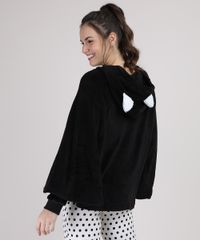 Poncho-em-Fleece-Feminino-Gato-com-Capuz-e-Orelhas-Preto-9900211-Preto_2