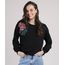 Blusao-de-Moletom-Feminino-com-Bordado-Floral-Decote-Redondo-Preto-9811705-Preto_1
