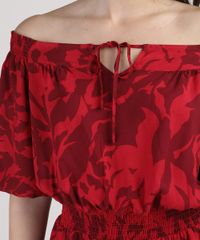 Vestido-Feminino-Curto-Ombro-a-Ombro-Estampado-Floral-Manga-Curta-Vermelho-9807292-Vermelho_4