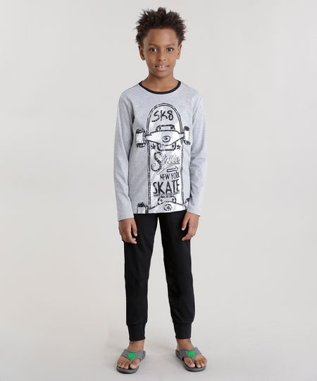 Pijama--Skate--Cinza-Mescla-8659191-Cinza_Mescla_1 Pijama--Skate--Cinza-Mescla-8659191-Cinza_Mescla_1