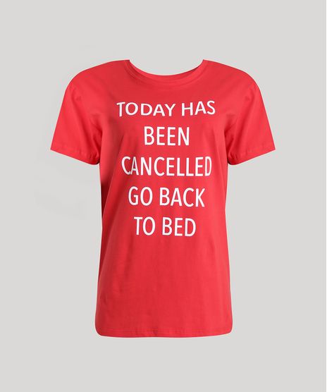 T-Shirt-Feminina-Mindset--Go-Back-to-Bed--Manga-Curta-Decote-Redondo-Vermelha-9937851-Vermelho_1