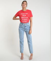 T-Shirt-Feminina-Mindset--Go-Back-to-Bed--Manga-Curta-Decote-Redondo-Vermelha-9937851-Vermelho_3