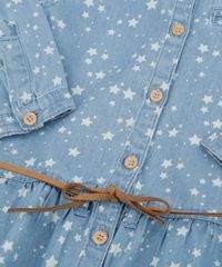 Vestido-Jeans-Estampado-de-estrelas-com-Cinto-Azul-Claro-8459035-Azul_Claro_4