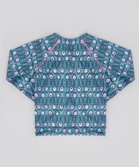 Blusa-Estampada-de-Penas-com-Protecao-UV-Verde-8666139-Verde_2