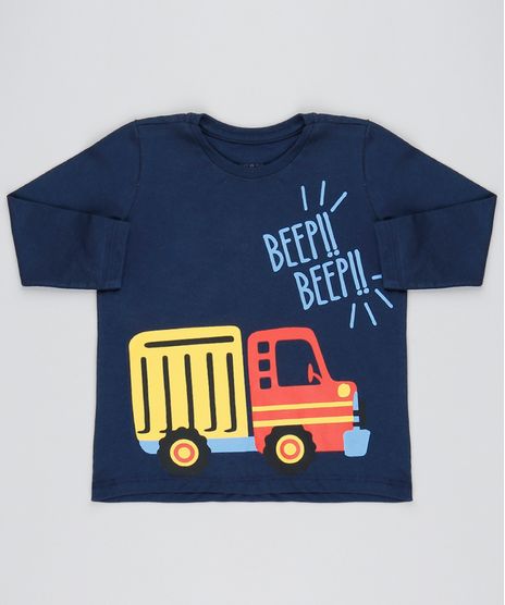 Camiseta-Infantil-Caminhao--Beep-beep--Manga-Longa-Azul-Marinho-9501794-Azul_Marinho_1