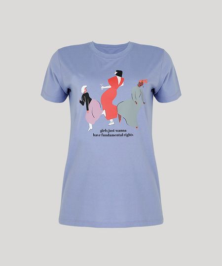 T-Shirt-Feminina-Mindset--Girls-Just-Wanna--Manga-Curta-Decote-Redondo-Lilas-9947250-Lilas_1