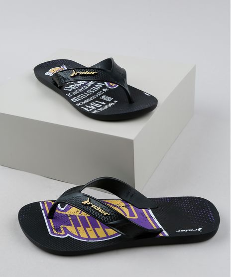 Chinelo-Masculino-Rider-Street-Bold-NBA-Los-Angeles-Lakers-Preto-9948442-Preto_1