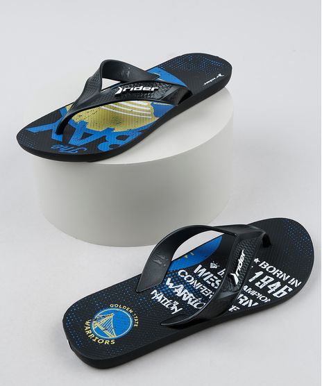 Chinelo-Masculino-Rider-Street-Bold-NBA-Golden-State-Warriors-Preto-9948445-Preto_1