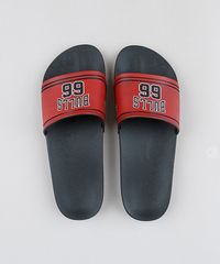Chinelo-Slide-Masculino-Rider-NBA-Chicago-Bulls-Preto-9948438-Preto_2