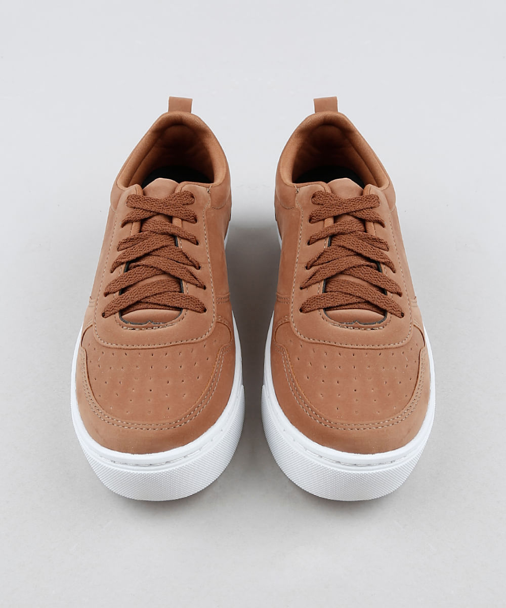 tenis preto e caramelo feminino