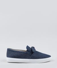 Tenis-Feminino-Slip-On-Via-Uno-com-Laco-Azul-Escuro-9946283-Azul_Escuro_2