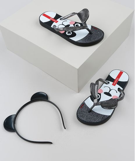 Chinelo-Infantil-Ipanema-Floresta-Magica-Panda---Tiara-de-Panda-Preto-9925101-Preto_1