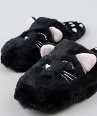 Meia-de-Inverno-Pelucia-Feminina-Gato-Preta-9860459-Preto_3