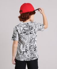 Camiseta-Infantil-Homem-Aranha-Quadrinhos-Manga-Curta-Gola-Careca-Cinza-Mescla-Claro-9174934-Cinza_Mescla_Claro_4
