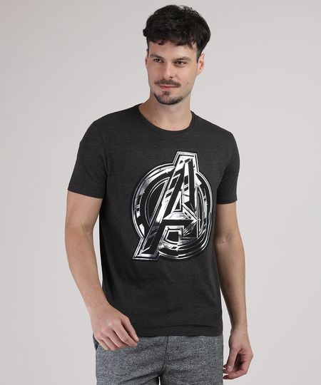 Camiseta-Masculina-Os-Vingadores-Metalizada-Manga-Curta-Gola-Careca-Cinza-Mescla-Escuro-9738707-Cinza_Mescla_Escuro_1 Camiseta-Masculina-Os-Vingadores-Metalizada-Manga-Curta-Gola-Careca-Cinza-Mescla-Escuro-9738707-Cinza_Mescla_Escuro_1