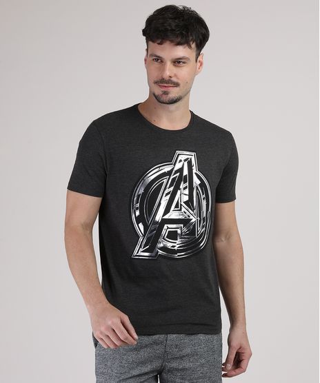 Camiseta-Masculina-Os-Vingadores-Metalizada-Manga-Curta-Gola-Careca-Cinza-Mescla-Escuro-9738707-Cinza_Mescla_Escuro_1