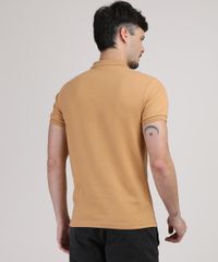 Polo-Masculina-Slim-Texturizada-Manga-Curta-Mostarda-9872557-Mostarda_2