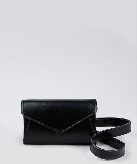 Pochete-Feminina-Pequena-com-Lapela-Preta-9845465-Preto_1