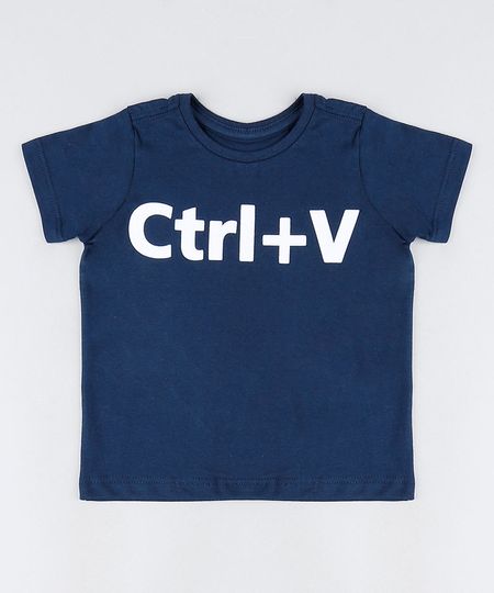 Camiseta-Infantil-Tal-Mae-Tal-Filho--Ctrl-V--Manga-Curta-Azul-Marinho-9946166-Azul_Marinho_1