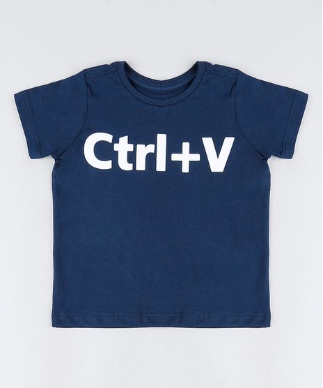 Camiseta-Infantil-Tal-Mae-Tal-Filho--Ctrl-V--Manga-Curta-Azul-Marinho-9946166-Azul_Marinho_1