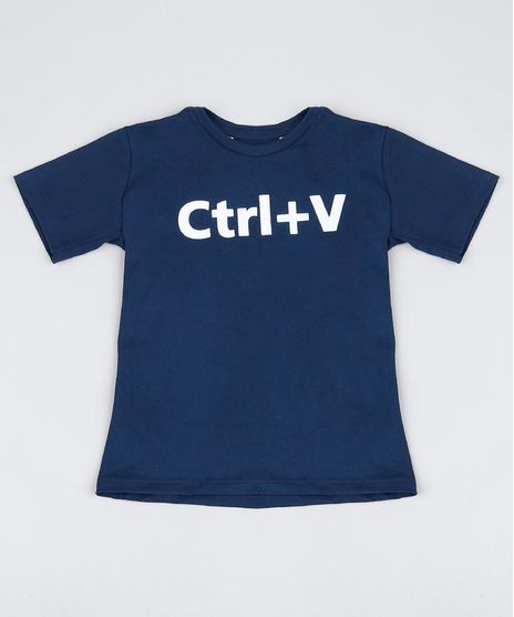 Camiseta-Infantil-Tal-Mae-Tal-Filho--Ctrl-V--Manga-Curta-Azul-Marinho-9946504-Azul_Marinho_1