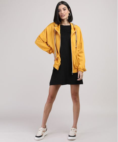 casaco feminino amarelo