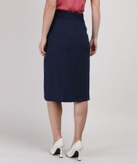 Saia-Feminina-Midi-com-Recorte-e-Faixa-para-Amarrar-Preta-9820175-Preto_2