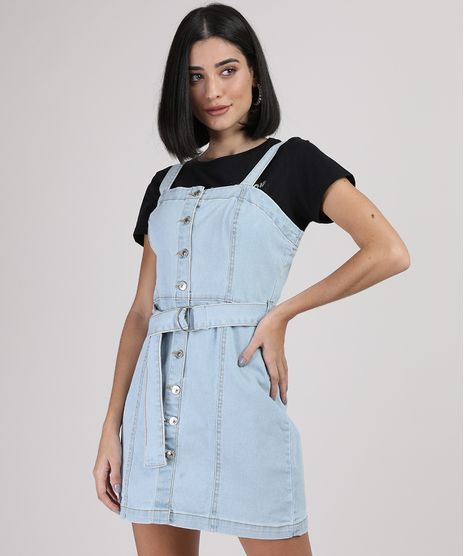 Vestido-Jeans-Feminino-Curto-com-Faixa-Regata-Decote-Reto-Azul-Claro-9834578-Azul_Claro_1