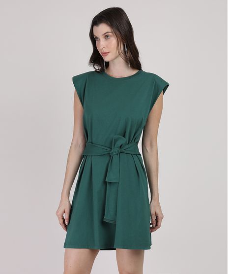 Vestido-Muscle-Dress-Feminino-Mindset-Curto-com-Ombreiras-e-Faixa-para-Amarrar-Sem-Manga-Verde-Escuro-9949427-Verde_Escuro_1