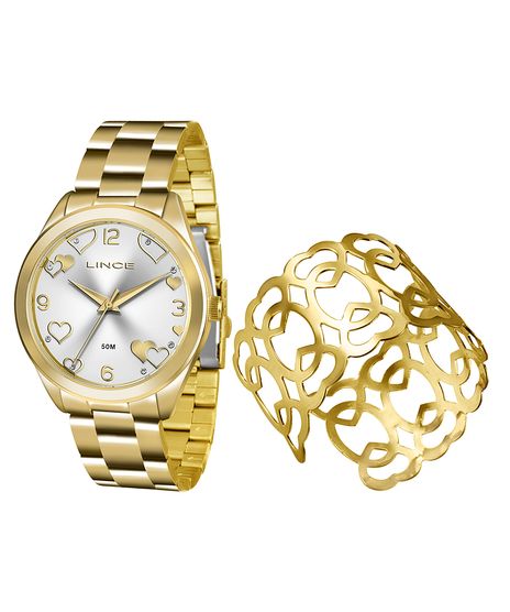 Kit-de-Relogio-Analogico-Lince-Feminino---Bracelete---LRG4392L-K196S2KX-Dourado-9643263-Dourado_1