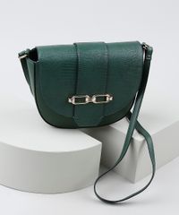 Bolsa-Feminina-Transversal-Pequena-com-Lapela-Texturizada-e-Fivela-Verde-Escuro-9845699-Verde_Escuro_2