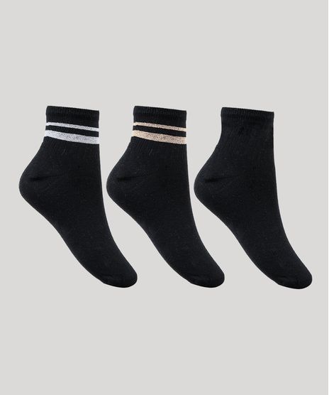 Kit-de-3-Meias-Femininas-Cano-Medio-com-Lurex-Preto-9856477-Preto_1