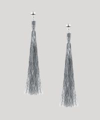 Brinco-Feminino-Longo-com-Tassel-Metalizado-Prateado-9785300-Prateado_1