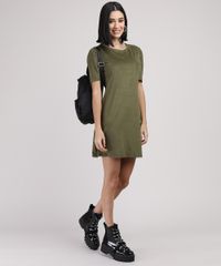 Vestido-de-Suede-Feminino-Curto-Manga-Curta-Verde-Militar-9938150-Verde_Militar_3