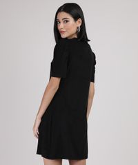 Vestido-de-Suede-Feminino-Curto-Manga-Curta-Preto-9938150-Preto_2