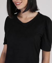 Vestido-de-Suede-Feminino-Curto-Manga-Curta-Preto-9938150-Preto_4