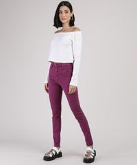 Calca-de-Sarja-Feminina-Sawary-Skinny-Lipo-Cintura-Super-Alta-Roxa-9945241-Roxo_3