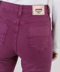Calca-de-Sarja-Feminina-Sawary-Skinny-Lipo-Cintura-Super-Alta-Roxa-9945241-Roxo_5