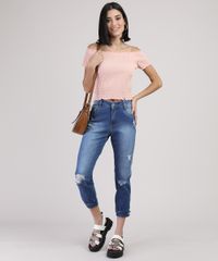 Calca-Jeans-Feminina-Sawary-Boyfriend-Cropped-Cintura-Media-com-Rasgos-Azul-Medio-9945249-Azul_Medio_3