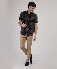 Camisa-Masculina-Folhas-Manga-Curta-Preta-9942493-Preto_3