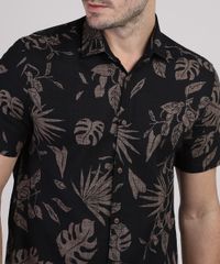 Camisa-Masculina-Folhas-Manga-Curta-Preta-9942493-Preto_4
